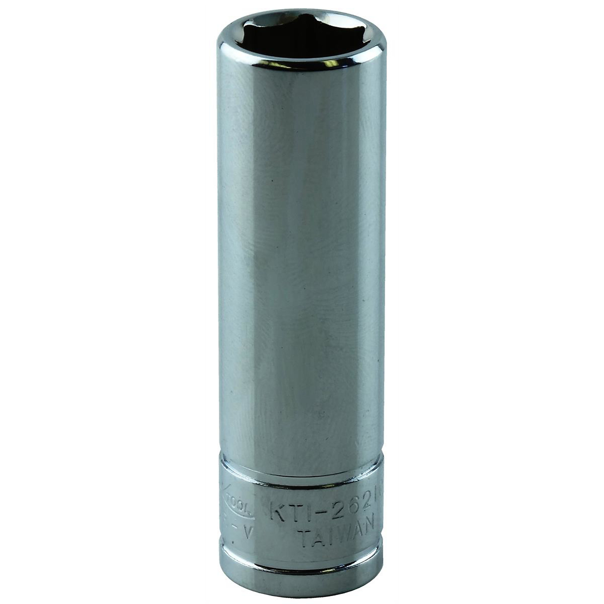 K Tool International Deep Socket — 10mm, 1/4in. Drive, 6-Point, Chrome Vanadium Steel, Model# KTI26210